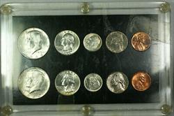 RS COINS 1963 /& 1964 P/&D ~ BRILLIANT UNCIRCULATED ~ 4 pc Lincoln Cent Set