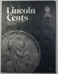 1909-1940 Lincoln Wheat Cent Whitman Coin Album 9004 Complete, No 1909-S VDB (A)