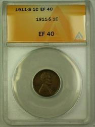 1911-S Lincoln Wheat Cent 1c ANACS  (C) (WW)