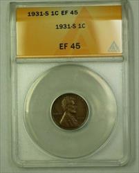 1931-S Lincoln Wheat Cent 1c ANACS  (D) (WW)