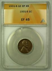 1931-S Lincoln Wheat Cent 1c ANACS  (G) (WW)