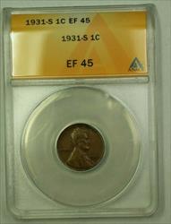 1931-S Lincoln Wheat Cent 1c ANACS  (Y) (WW)