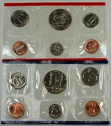 1980 P /& D Mint Set Brilliant Uncirculated US Coins In OGP With Envelope /& COA