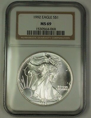 1992 American  Eagle ASE  $1  NGC Nearly Perfect GEM
