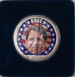 2000 American  Eagle (ASE) Al Gore Election UNC Colorized  1 Oz