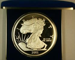 2001 Washington Mint 1/2 LB 8oz Pure  Proof  Eagle  Round