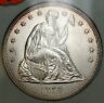1859 Seated Liberty  $1   NGC Looks Very Choice BU UNC