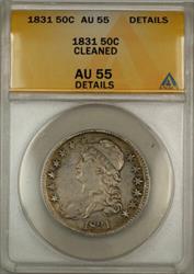 1831 Capped Bust  Half  50c  ANACS Details Cleaned (9)