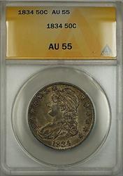 1834 Capped Bust  Half  50c ANACS (Better )