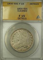 1835 Capped Bust  Half  50c  ANACS Details Cleaned Corroded