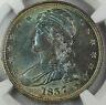 1837 Capped Bust  Half  NGC UNC Details Very Choice BU Toned
