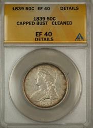 1839 Capped Bust  Half  50c  ANACS Details Cleaned (9)