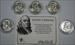 5 Uncirculated Franklin  Half  s Mixed Dates in Deluxe Case