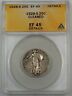1928 S Standing Liberty  25c ANACS  Details Cleaned Better