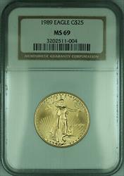1989 $25 1/2 Oz American  Eagle AGE  NGC (KD)