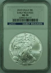 2010 American  Eagle $1  ASE 1 Oz NGC Early Release (B)
