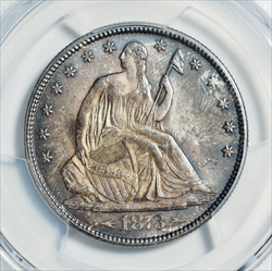 1873 Seated Liberty Half Dollar Arrows, Bold Doubled Die Obverse -- PCGS MS65 