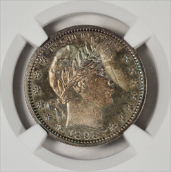 1898 Barber Quarter -- NGC PF67