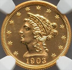 1903 $2.5 Liberty Head -- NGC PF67