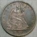 1860-O Liberty Seated Half Dollar, Almost Uncirculated