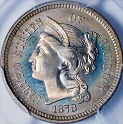 1878 Three Cent Nickel -- PCGS PR67+ CAC