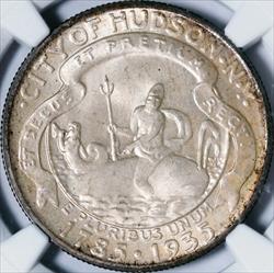 1935 Hudson Half Dollar -- NGC MS67
