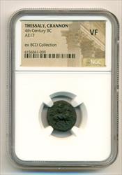 Ancient Greek - Thessaly Crannon 4th Century BC AE17 VF NGC