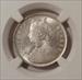 India - British Victoria 1899 B Silver 1/2 Rupee Backwards B MS62 NGC