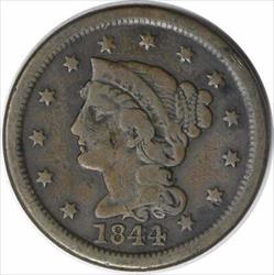 1844/81 Large Cent F Uncertified #209