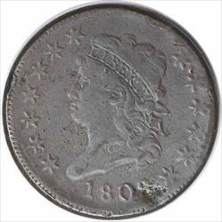 1808 Large Cent VF Uncertified #160