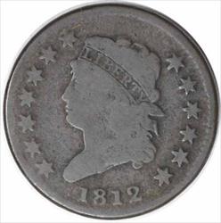 1812 Large Cent VG Uncertified #324