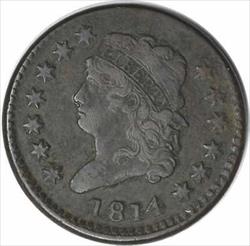 1814 Large Cent VF Uncertified #919