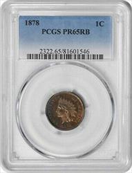 1878 Indian Cent PR65RB PCGS