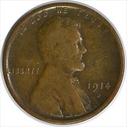 1914-D Lincoln Cent F Uncertified #1133
