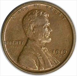 1919-S Lincoln Cent MS63 Uncertified #1045