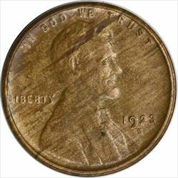 1923-S Lincoln Cent AU Uncertified #1018