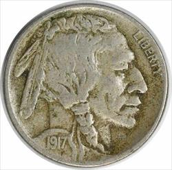 1917-S Buffalo Nickel VF Uncertified #118