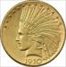 1910-D $10 Gold Indian EF Uncertified #133