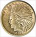 1915 $10 Gold Indian AU Uncertified #209