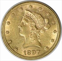 1897 $10 Gold Liberty Head AU58 Uncertified #334