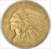 1909-D $5 Gold Indian AU58 Uncertified #1127