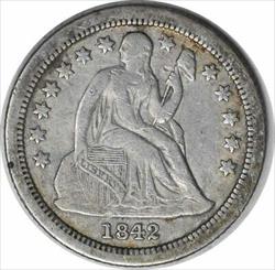 1842-O Liberty Seated Silver Dime VF Uncertified #844