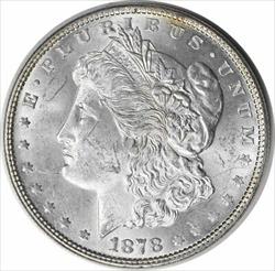 1878 Morgan Silver Dollar 7/8TF MS63 Uncertified #310