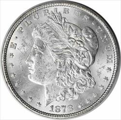 1878 Morgan Silver Dollar 7/8TF MS63 Uncertified #311