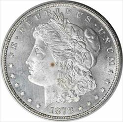 1878 Morgan Silver Dollar 7/8TF MS63 Uncertified #314