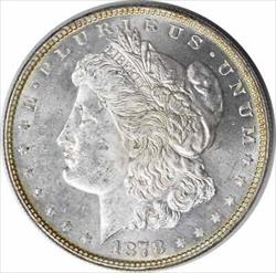 1878 Morgan Silver Dollar 7/8TF Strong MS63PL Uncertified #259