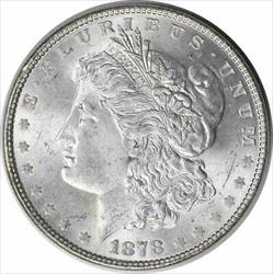 1878 Morgan Silver Dollar 7TF Reverse of 1878 MS63 Uncertified #142