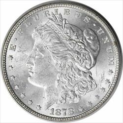 1878 Morgan Silver Dollar 7TF Reverse of 1878 MS63 Uncertified #144