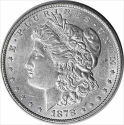 1878 Morgan Silver Dollar 7TF Reverse of 1879 AU58 Uncertified #148