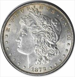 1878 Morgan Silver Dollar 7TF Reverse of 1879 MS63 Uncertified #158